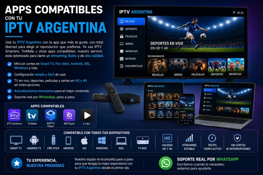 Apps Compatibles Con Tu IPTV Argentina